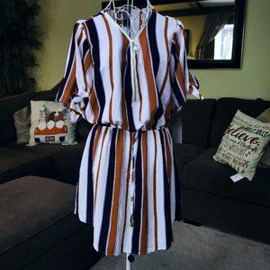 NWT J for Justify striped dress sz large